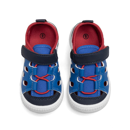 Toddler Little Kid Boys & Girls Closed Toe Sandals Velcro Breathable Cutout Summer Beach Casual Shoes