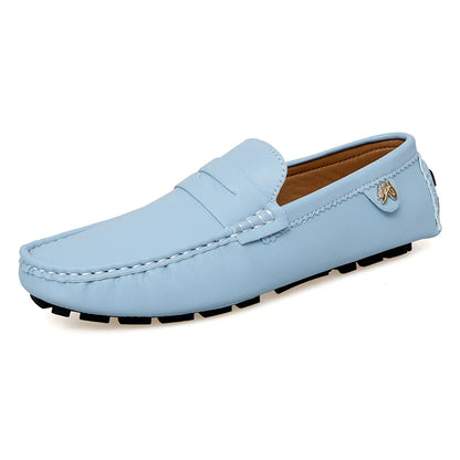 2025 New Handmade Beanie Shoes Men's Soft Sole Lazy Korean Style Trbottomy Easiest for Match Casual Slip-On Driving
