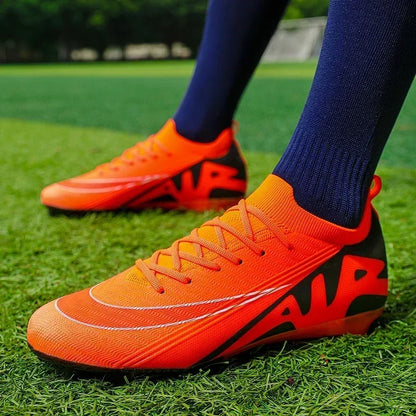 Men Football Boots Non-Slip Grass Training Sport Ultralight Soccer Shoes Unisex Outdoor Sports Shoes Breathable Drop Shipping