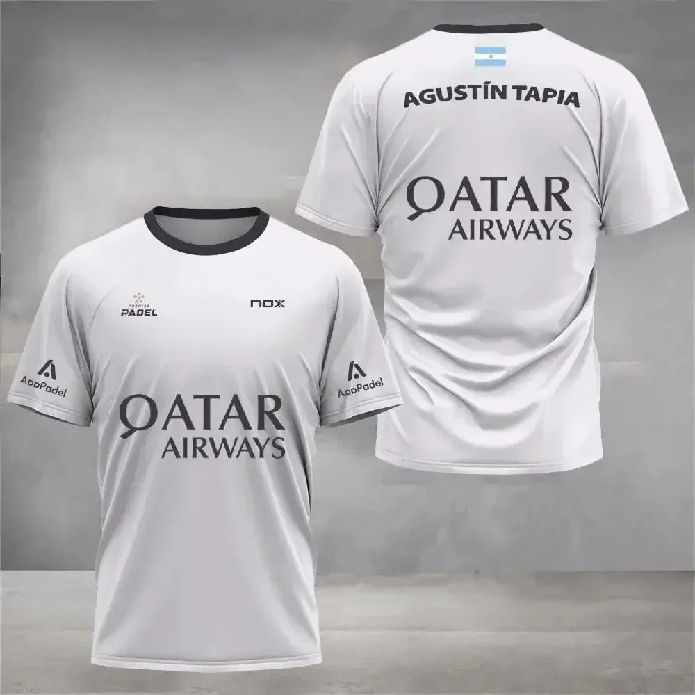 Men Padel Tennis Kid T-Shirt Sports Training Tops Male Casual Short Sleeve Clothing Streetwear Men Clothing Tops
