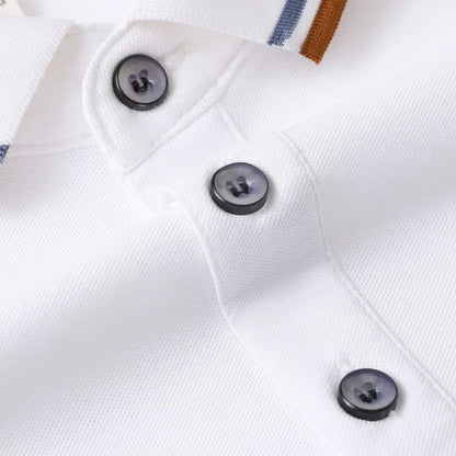 New men's high-quality short sleeved polo shirt, summer fashion, casual, comfortable, cool, breathable T-shirt top