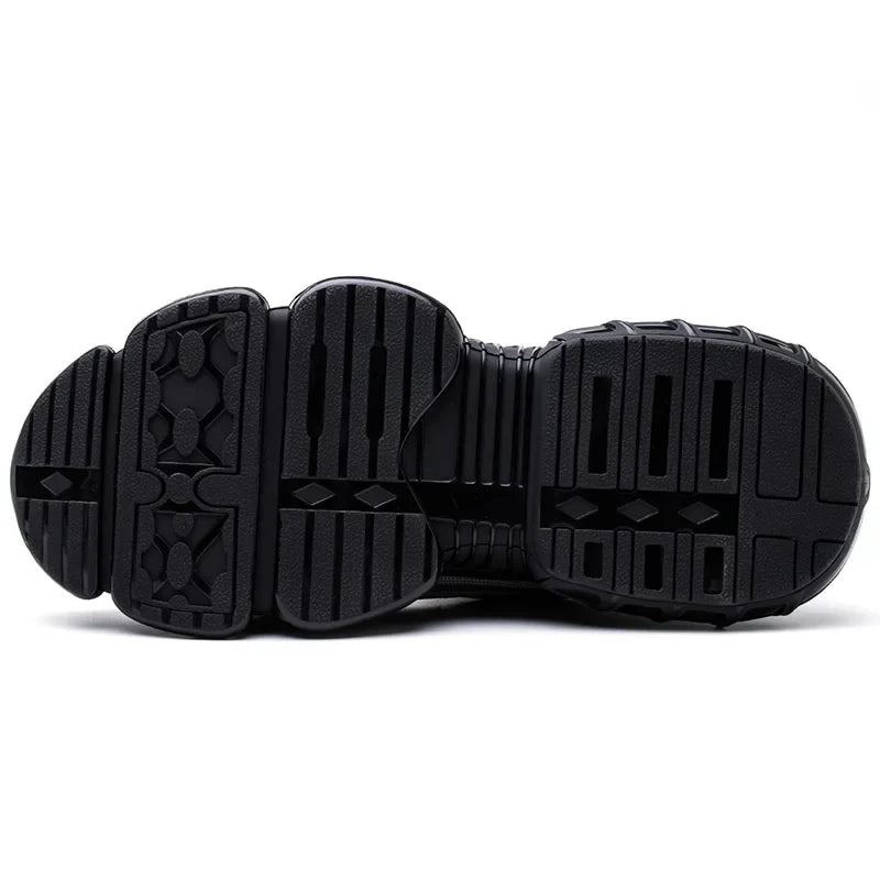 Men's Safety Shoes Air Cushion Protection Safety Boots Fashionable Casual Shoes Breathable Odor Protection Men's Work Shoes