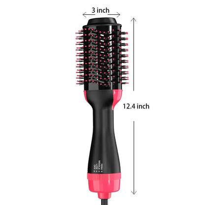 2 IN 1 One Step Hair Dryer and Volumizer Hair Straightener Hot Air Brush Hair Curler Hair Beauty and Health Styling