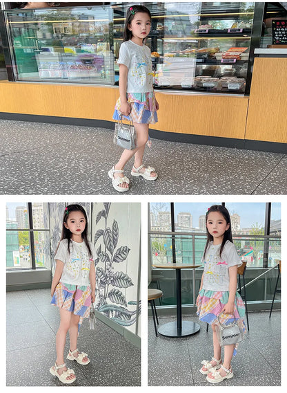 2026 Girls Sandals Kids Soft Soles Casual Princess Shoes New Water Diamond Beach Shoes Bow Shaped Girl Sandals