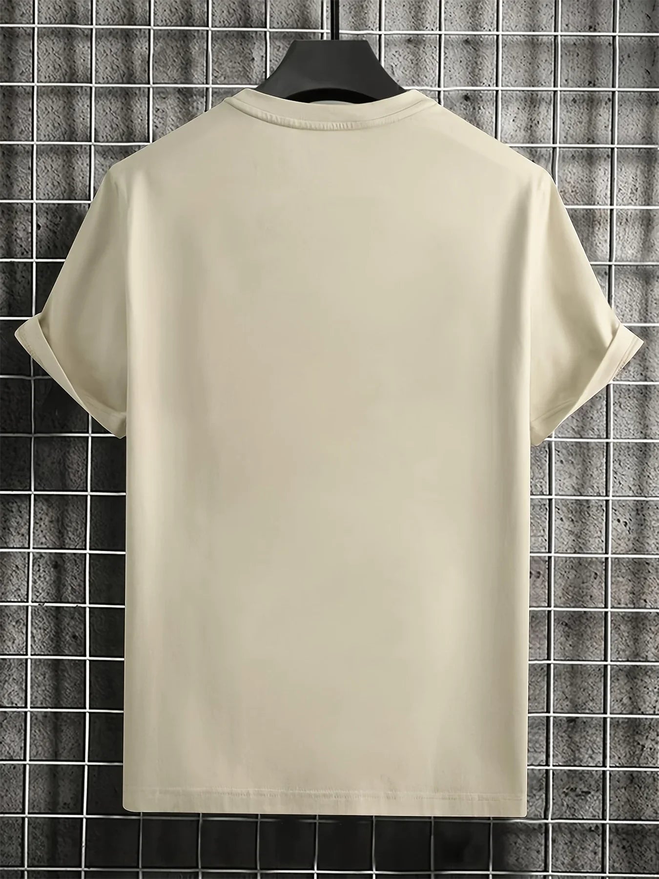 Men's summer 100 cotton fashionable casual loose plus size landing moon pattern printed sports round neck short sleeved T-shirt