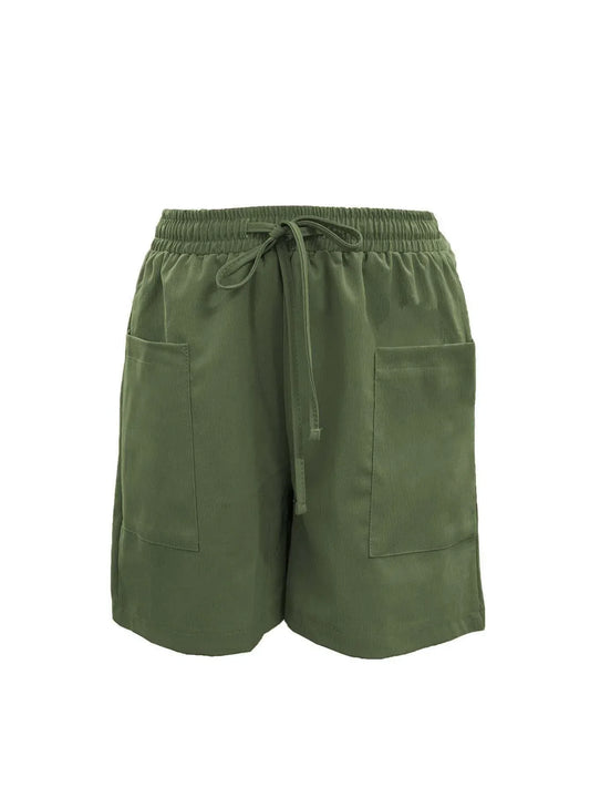 Women's High Waist 4 Inch Shorts Summer - Loose Fit Casual Shorts with Pockets, Solid Color Bermuda Shorts for Outfits