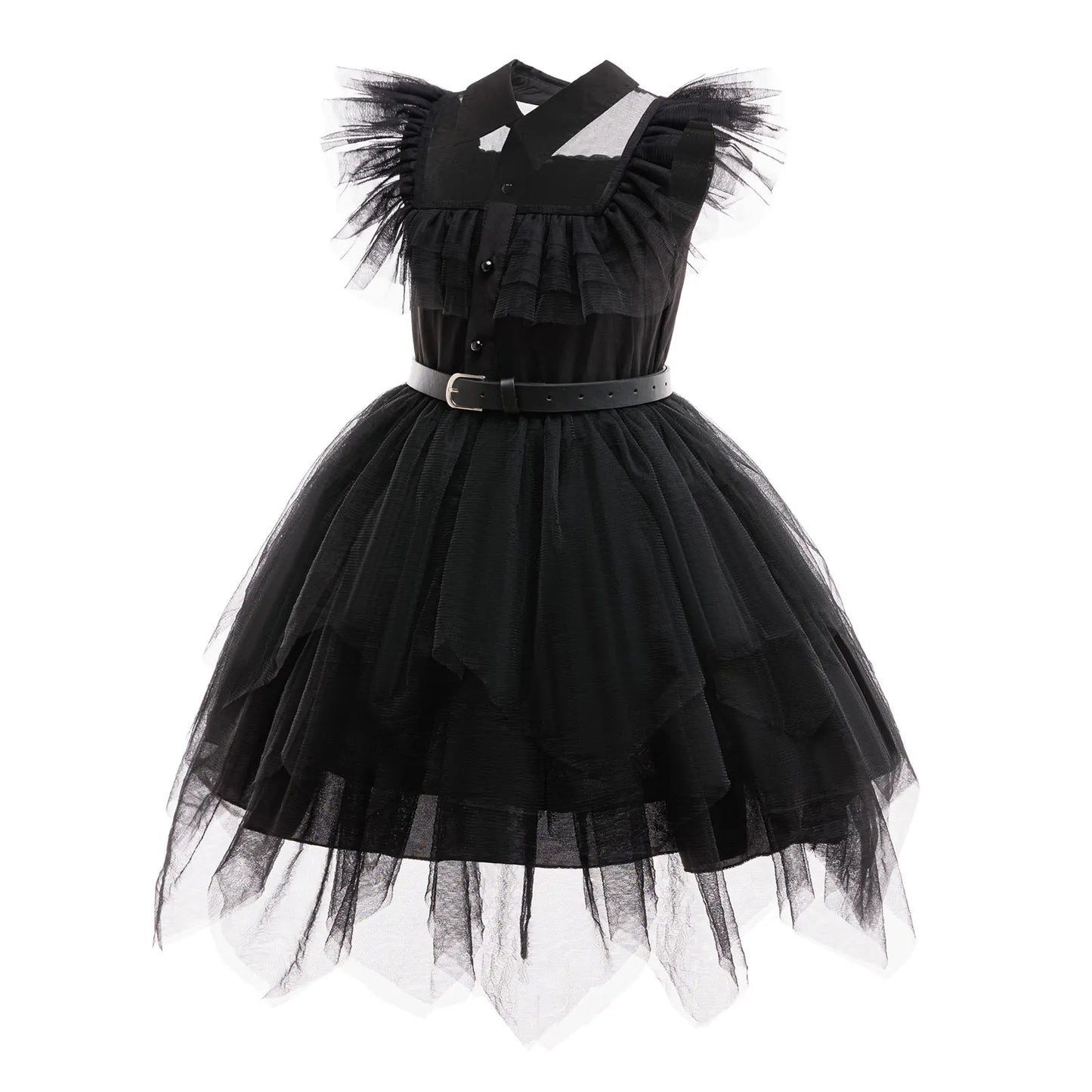 Weirdo Family Costume with Belt Halloween Role Play Gothic Cosplay Apparel The Day Begin with W Birthday Party Ball Gown Dresses