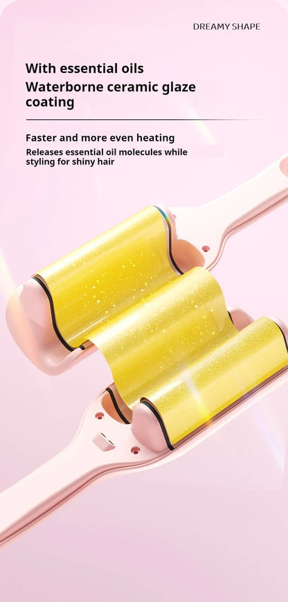 Hair Curling Iron Wand Ceramic Ionic Styling Tool for Wavy Hair Care Salon Quality 32mm Curling Iron Large Wave