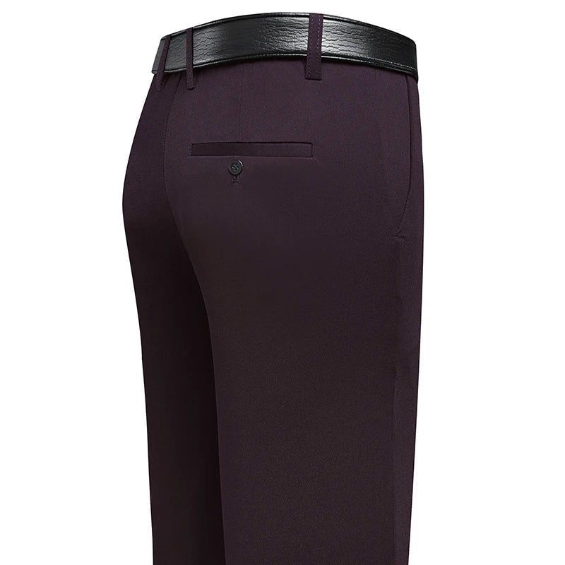 Four Season Men's Business Casual Pants Spring Summer Stretch Trousers Office Suit Pants Men Formal Pants Breathable Comfortable