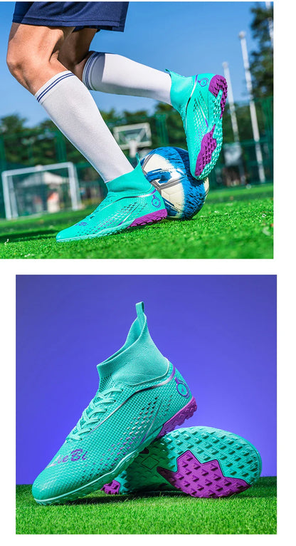 New MenFootball Boots High-quality  Soccer Shoes Professional Outdoor FG/TF Non-Slip Soccer Cleats Training Shoes Ultralight