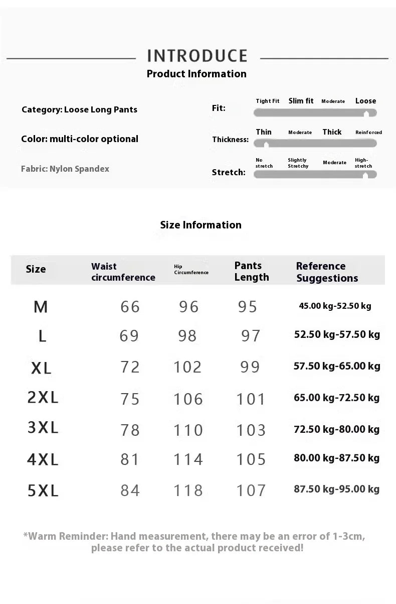 2026 Summer Ice Silk Elastic Joggers Pants for Men Women Thin Trendy Loose Sports Casual Couples Comfortable Straight Leg Tights