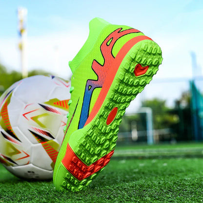New Men Football Boots Cleats High-top Sneakers High-quality Non-Slip Indoor Soccer Shoes Futsal Grass Match Hot-selling Outdoor