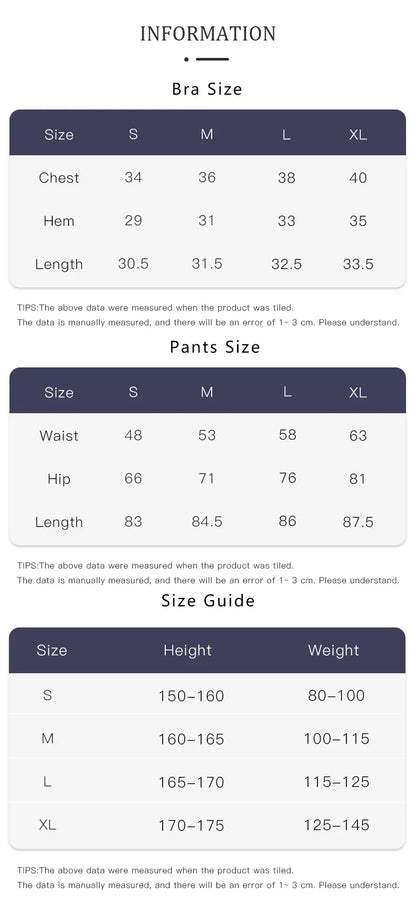 2 Piece Yoga Clothes Women's Tracksuit Athletic Wear Pilates Fitness Suit Gym Workout Push Up Clothes Sports Bra Leggings Suit