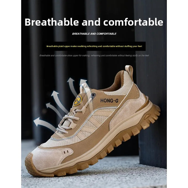 Lightweight Steel Toe Cap Shoes 10KV Anti Slip Comfortable Wear-Resistant Insulation Anti Smashing Piercing for Safety Workwear
