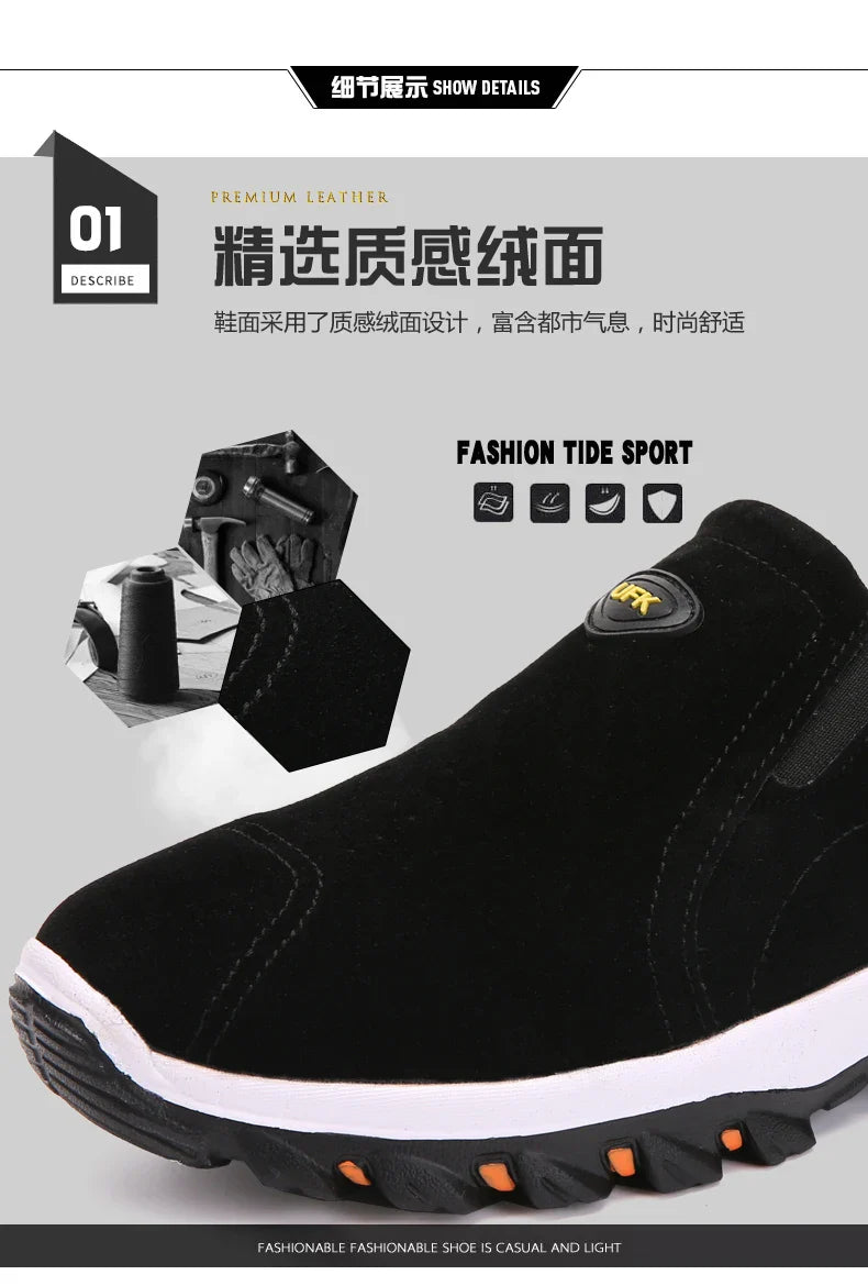 Casual Men's Sports Shoes Outdoor Walking Loafers Comfortable Shoes Fashionable and Lightweight Plus Size 38-50