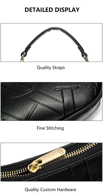 Simple Shoulder Crossbody Bag Women's Handbag Fashion Partition Durable Luxury Brand Fashion Large Capacity Bent Moon Bag