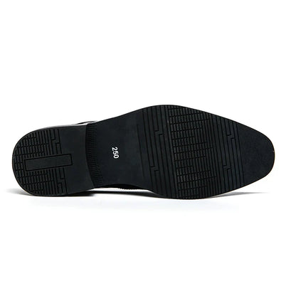 Weaving Formal Shoes For Men Brown Leather Men's Shoes Fashion Stitching Elegant Mans Autumn Footwear Male Wedding Shoes