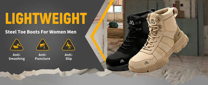 Indestructible Security Protective Boots Men Comfortable Breathable Construction Working Boots Anti-Puncture Work Safety Shoes