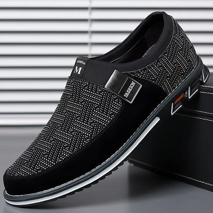 Men's Smart Casual Slip On Loafers With Assorted Colors, Dress Up Walking Shoes