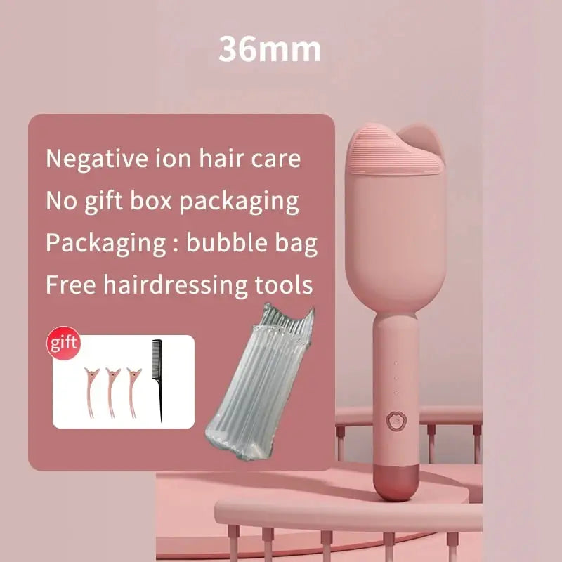 Wavy Hair Curlers Curling Iron Wave Volumizing Hair Lasting Styling Tools Egg Roll Head Waver Styler Wand Curling Irons 36mm
