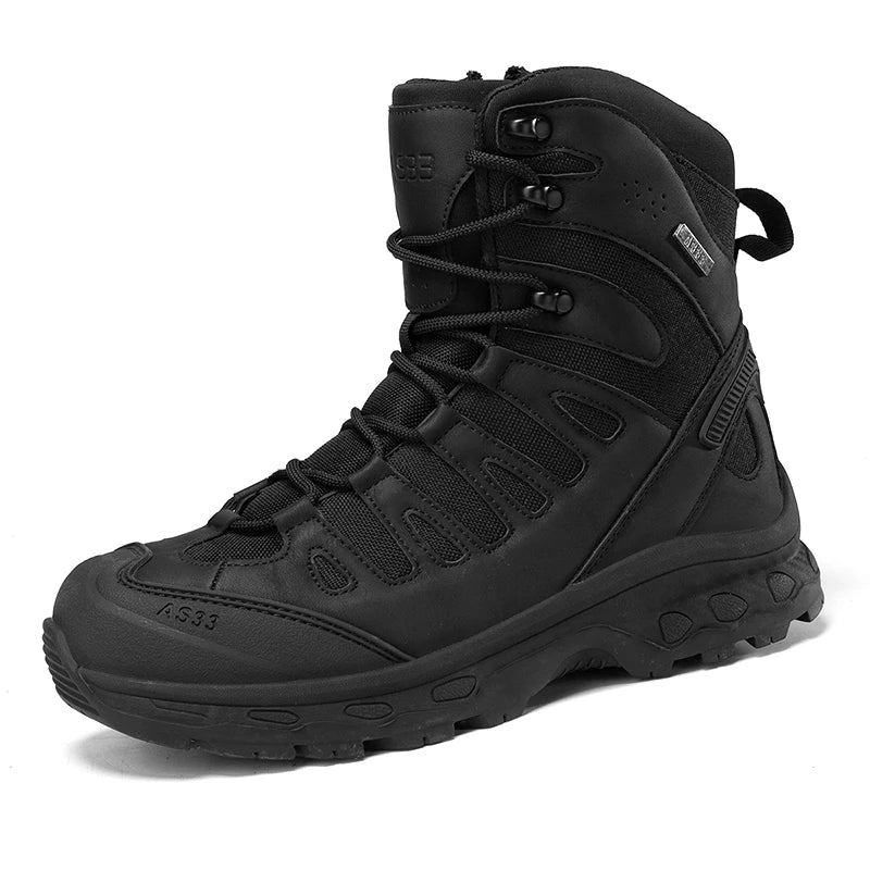 Men Tactical Boots Lace Up Brand Ankle Hiking Shoes Desert Work Boot Waterproof Size Plus Unisex Climbing Shoes