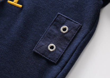 Men's polo shirt UAE Dubai short Royal casual  sport party high-end cotton embroidery luxury contrast color original design