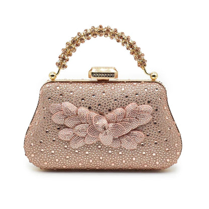 New Arrival Nigerian Women Heel Party Shoes and Bag Set Rhinestone Handbag Italian Design Luxury Wedding Shoes for Bride