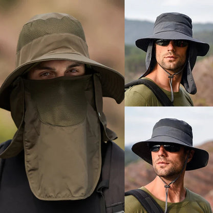 Sun Hats UV Protection Outdoor Hunting Fishing Cap for Men Women Hiking Camping