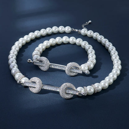 015810 Beaded Choker for Women Color Natural Stone Necklace Set Daily Wear Ceremony Engament Cocktail Party Jewelry Accessories