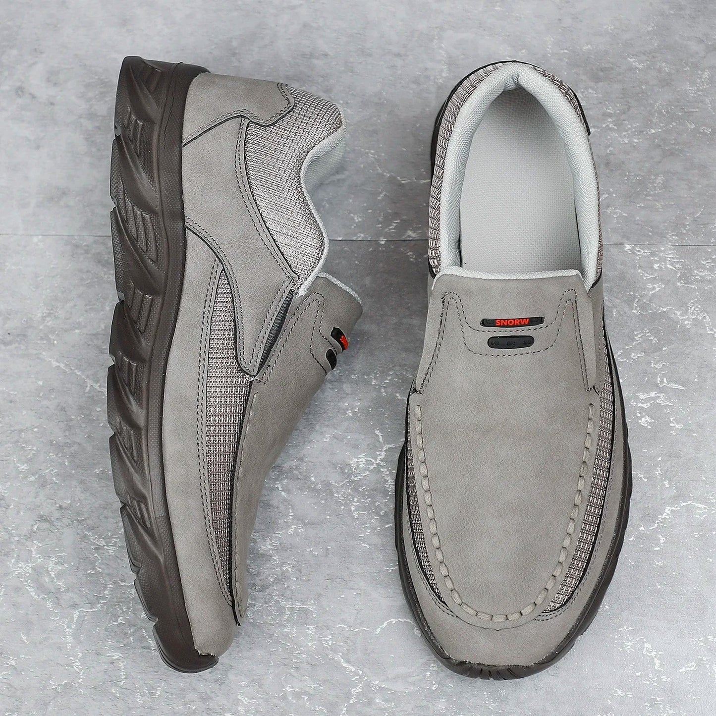 Sapatos Masculinos Casuais de Couro, Mocassins Respiráveis, Tênis Masculinos 2024, Novos Tênis Masculinos de Couro Confortáveis, Calçados Masculinos