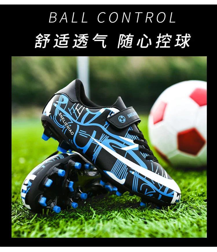 Hot TF/AG Kids Football Shoes Original Child Soccer Shoes Indoor Training Football Field Boots Children‘s Soccer Cleats Sneaker