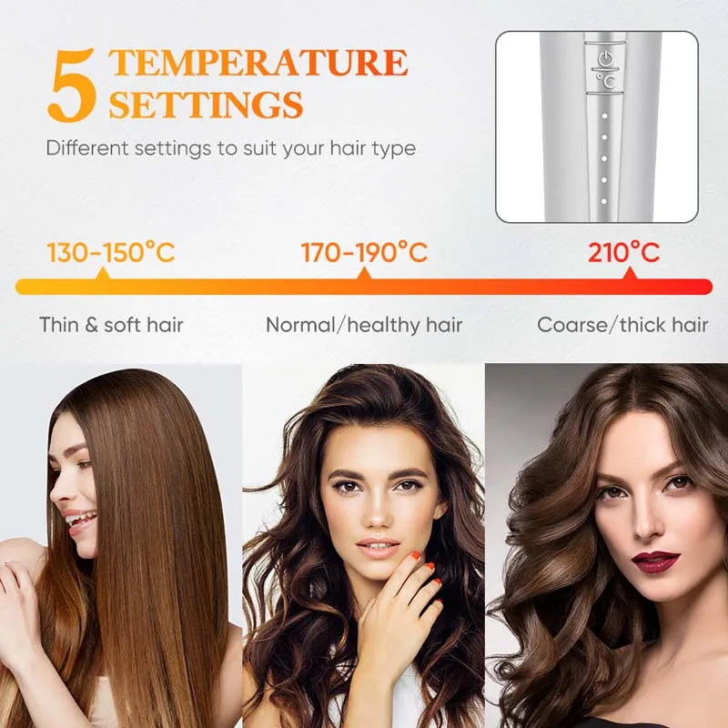 Modern Design Hairdryer Brush Hair Curling Comb Fast Heating Hair Curling Brush Straight and Curly Hair Curler Brush
