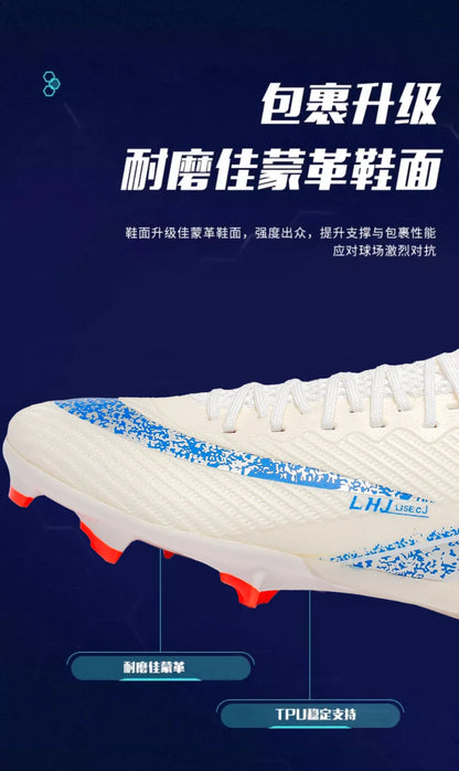 High Top Men Soccer Cleats Professional Football Shoes AG/TF Studs Anti Slip Training Sneaker Comfortable Breathable Adult Match