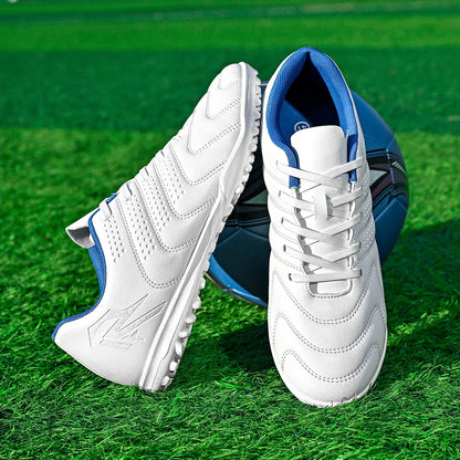 Wear Resistant TF Turf Soccer Boots PU Elastic Fabric Upper Rubber Stable Grip Sole Youth Boys Girls Football Shoes