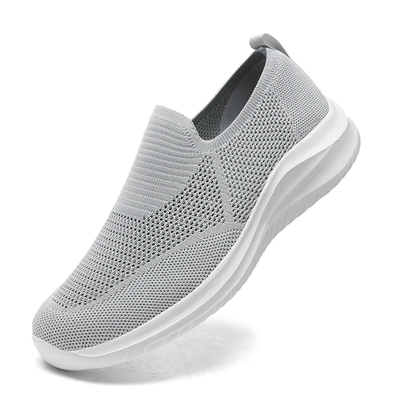 Men's Vulcanized Shoes Fashion Breathable Outdoor Mesh Casual Sneakers Lightweight Comfortable Men Tenis Masculino Walking Shoes