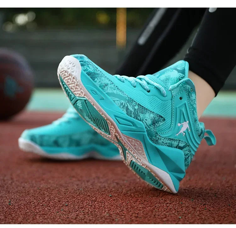 2025 Basketball Shoes for Kids Sneakers New Boys Brand Thick Sole Non-slip Children Sports Shoes Child Boy Basket Trainer Shoes