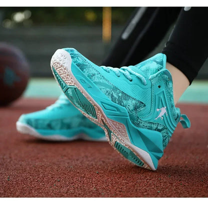 2025 Basketball Shoes for Kids Sneakers New Boys Brand Thick Sole Non-slip Children Sports Shoes Child Boy Basket Trainer Shoes