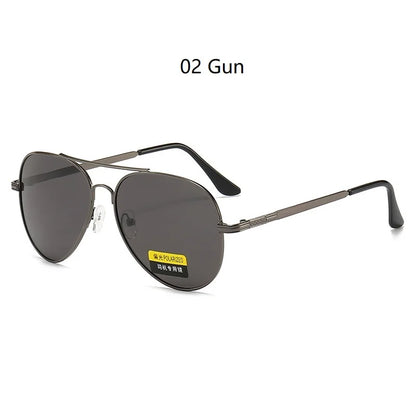Luxury Pilot Polarized Sunglasses Men Women Driving Fishing Retro Sun Glasses Brand Designer Male Metal Sunglasses For Man UV400