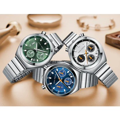 MINI FOCUS Multifunctional Panda Watch for Women Stainless Steel Casual Fashion Ladies Waterproof Quartz WristWatch Girl Gift