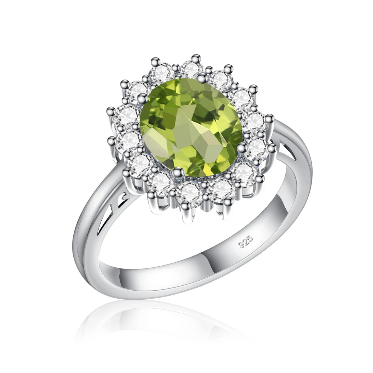 Princess Diana Gold Emerald Ring Women Oval Stone 8*10mm Trending Victoria Jewelry luxury Engagement Gift High Quality