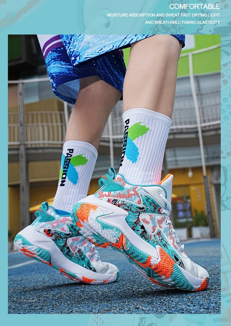 Men Basketball Shoes Light Sports Shoes Trainer Women Unisex Breathable Athletic Outdoor Unisex High Quality Sneakers