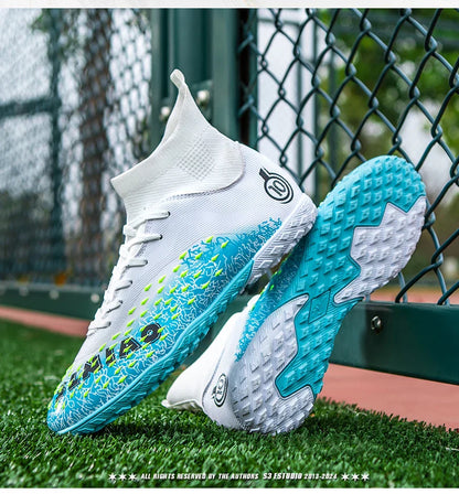 Men Professional Football Shoes Society Cleats Soccer Shoes Original Indoor Football Field Boots Grass Training TF/FG Sneaker