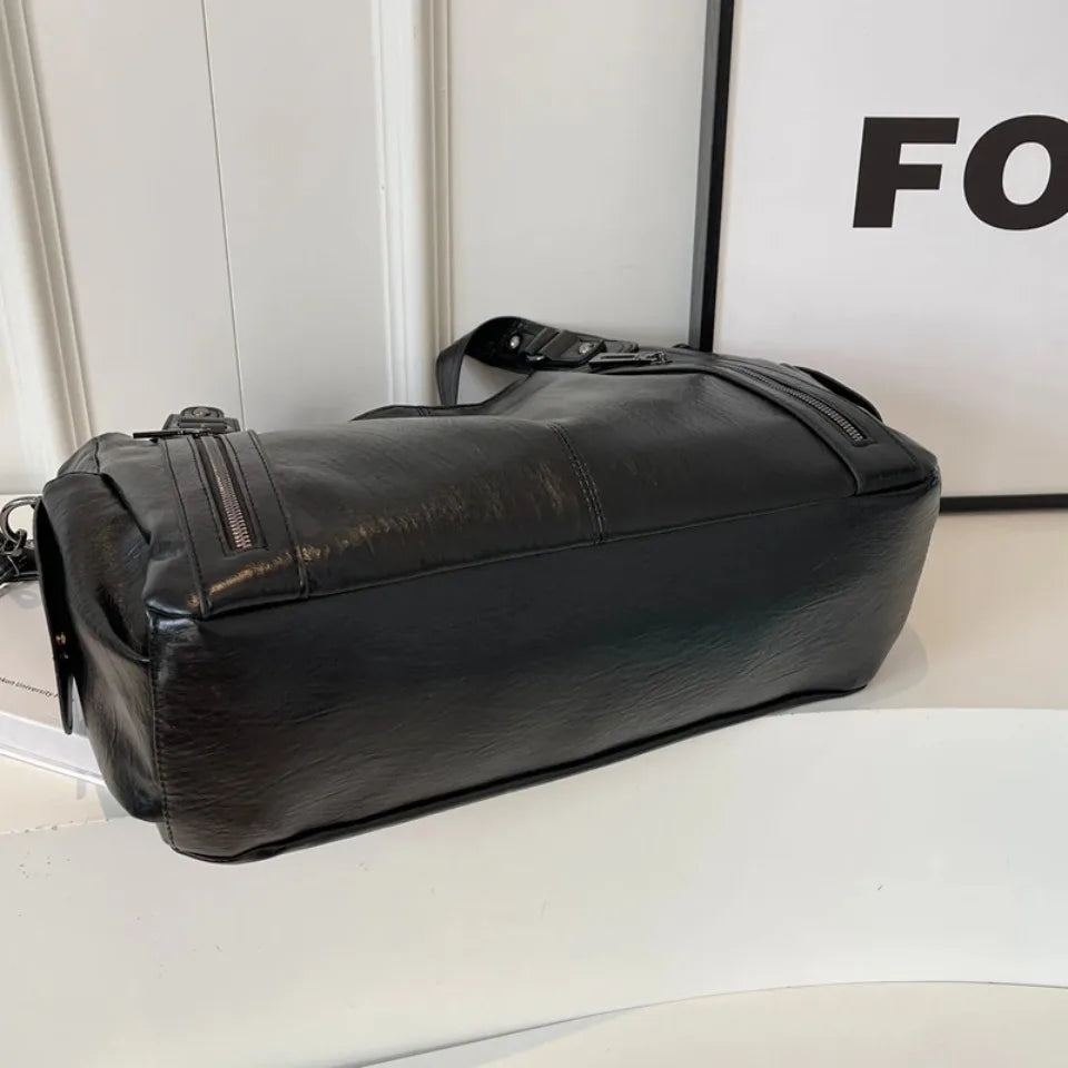 Daily Business Commuting Large Capacity Tote Hand Bags Soft Pu Leather Shoulder Bags for Women Zipper Women's Handbags Quality