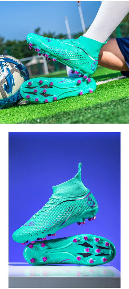 New MenFootball Boots High-quality  Soccer Shoes Professional Outdoor FG/TF Non-Slip Soccer Cleats Training Shoes Ultralight