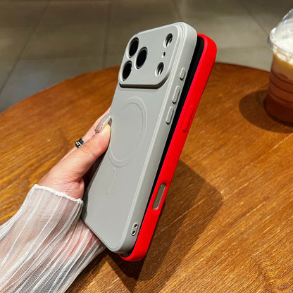 for iPhone 17 Pro Max 17 Air 17Pro Case Magnetic Cover for Mag-safe Liquid Silicone Velvet Lining All-round Camera Protect Shell