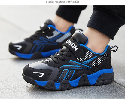 Children Boys Shoes School Sports Fashion Leather for Kids Tennis Casual Sneakers Children's Boy Running Walking Outdoor Shoe