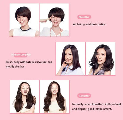 28mm magic curler set pink automatic curler lazy curler with free hair clip comb (VAV-022B authentic)