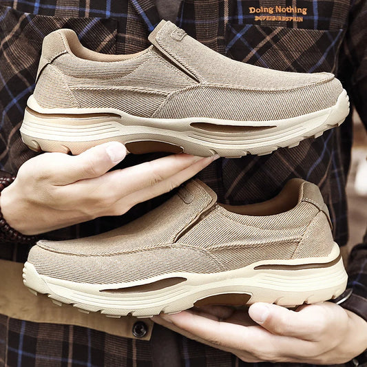 Men's Shoes Comfortable Canvas Shoes Breathable Loafers Men's Walking Sports Shoes Men's Trendy Casual Sports Shoes