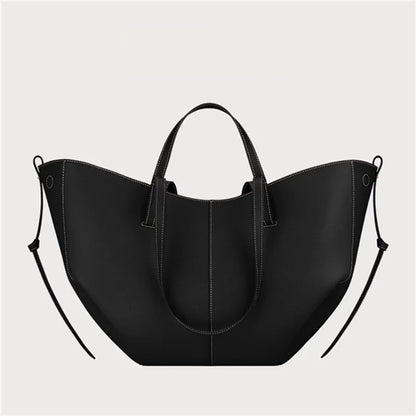 Nouveau sac fourre-tout en cuir de grande taille pour femmesNiche féminine sac à main ailes de grande capacité sac à bandoulière