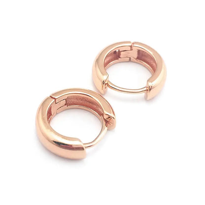 6PCS 14MM 16MM 18MM 23MM 25MM 30MM 18K Gold Color Brass Round Circle Loop Earrings Hoops Jewelry Making Supplies Accessories